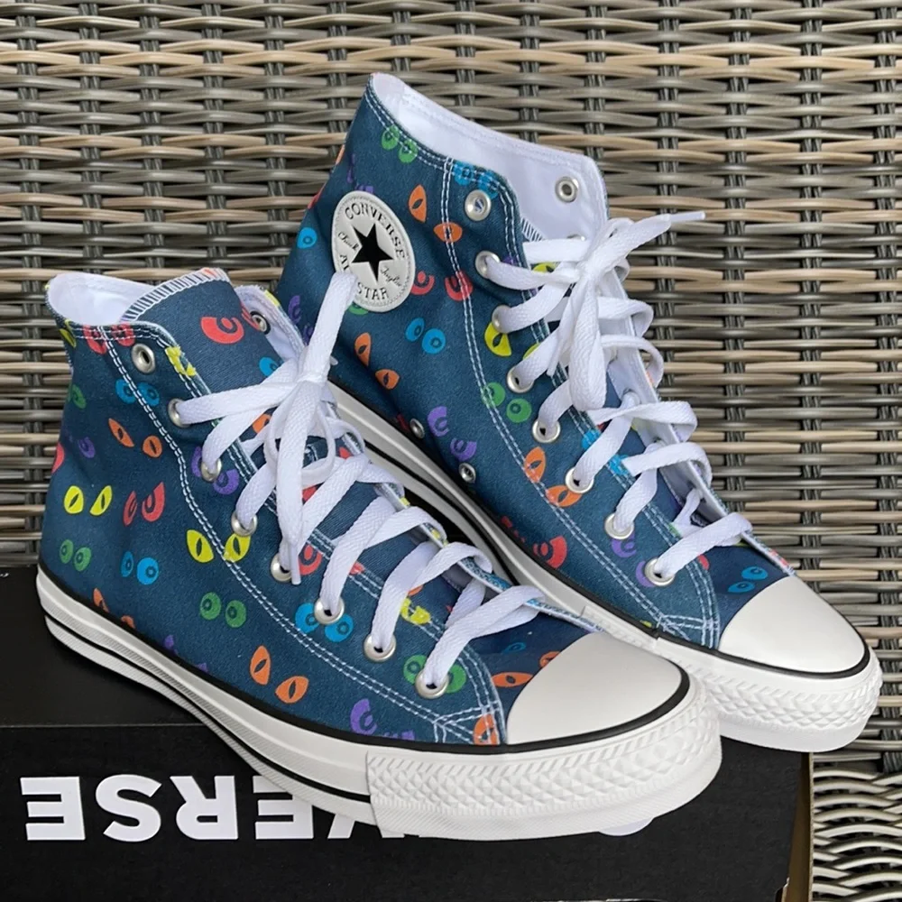 Converse Ctas Hi Spooky Eyes/White/Black MEN`S - Picture 5 of 16